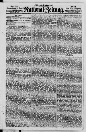 Nationalzeitung vom 11.02.1854