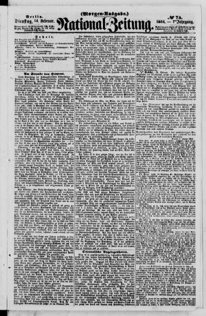 Nationalzeitung vom 14.02.1854