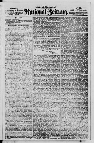 Nationalzeitung vom 16.02.1854
