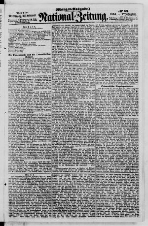 National-Zeitung vom 22.02.1854