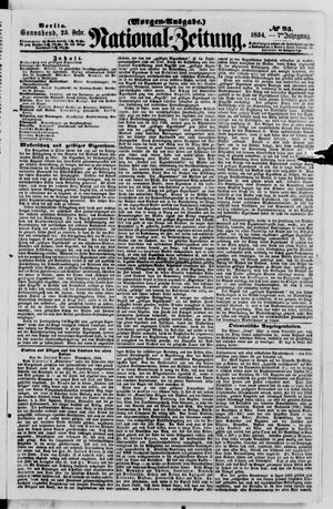 Nationalzeitung vom 25.02.1854