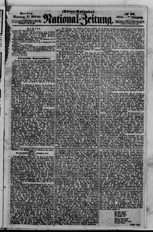 Nationalzeitung vom 27.02.1854