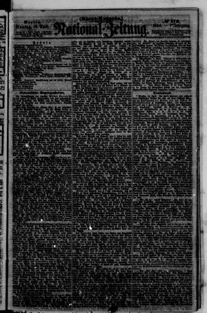 Nationalzeitung vom 10.04.1854