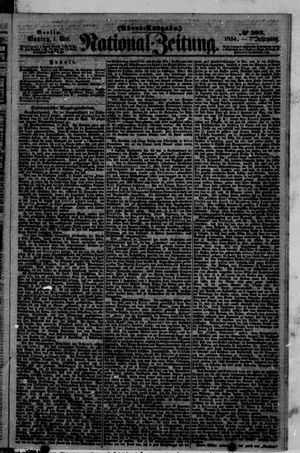 Nationalzeitung vom 01.05.1854