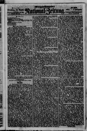 Nationalzeitung vom 22.08.1854