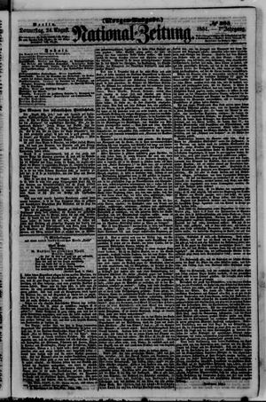Nationalzeitung vom 24.08.1854