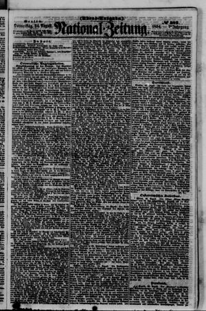 Nationalzeitung vom 24.08.1854