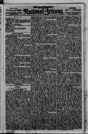 Nationalzeitung vom 25.08.1854