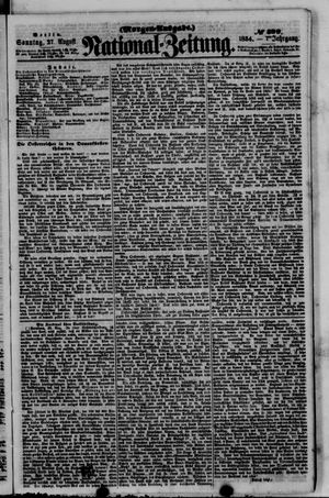 Nationalzeitung vom 27.08.1854