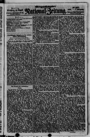 Nationalzeitung vom 29.08.1854