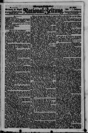Nationalzeitung vom 30.08.1854