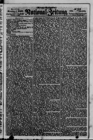 Nationalzeitung vom 04.09.1854