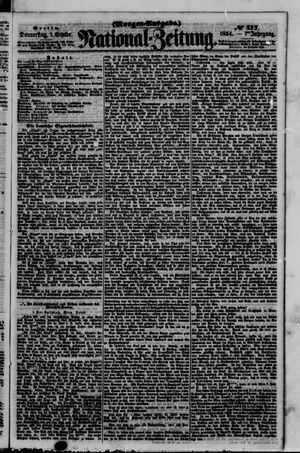 Nationalzeitung vom 07.09.1854