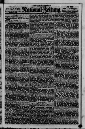 Nationalzeitung vom 08.09.1854