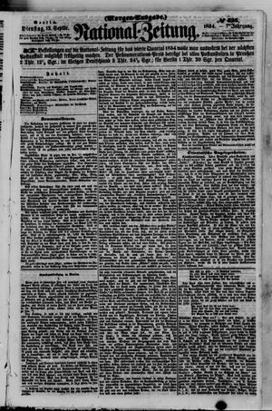 Nationalzeitung vom 12.09.1854