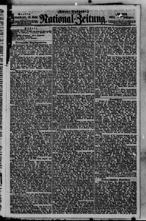 Nationalzeitung vom 16.09.1854