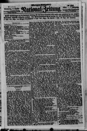 Nationalzeitung vom 17.09.1854