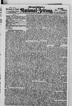 Nationalzeitung on Sep 20, 1854