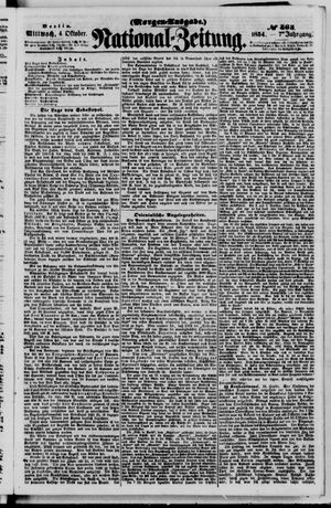 Nationalzeitung vom 04.10.1854