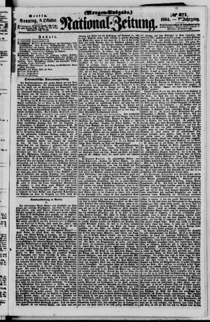 Nationalzeitung vom 08.10.1854