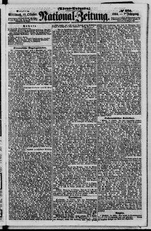 Nationalzeitung vom 18.10.1854