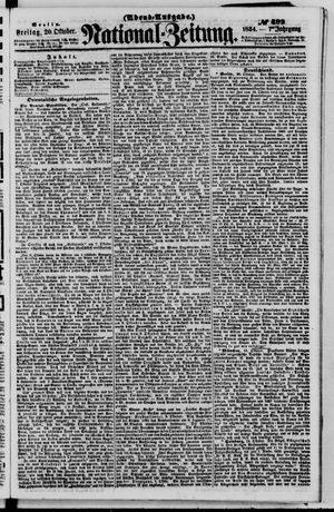 Nationalzeitung vom 20.10.1854