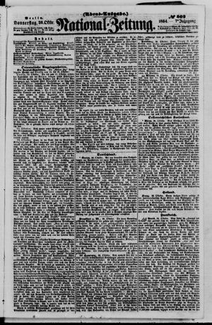 Nationalzeitung vom 26.10.1854