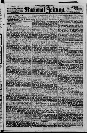 Nationalzeitung vom 28.10.1854