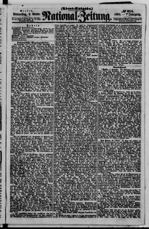Nationalzeitung vom 02.11.1854