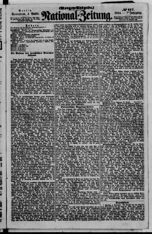 Nationalzeitung vom 04.11.1854