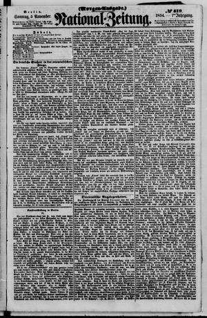 Nationalzeitung vom 05.11.1854