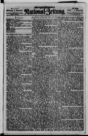 Nationalzeitung vom 08.11.1854