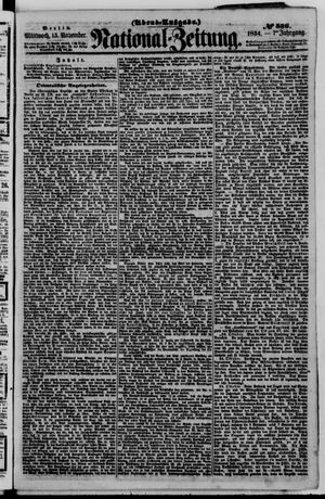 Nationalzeitung vom 15.11.1854