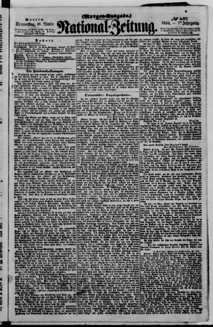 Nationalzeitung vom 16.11.1854