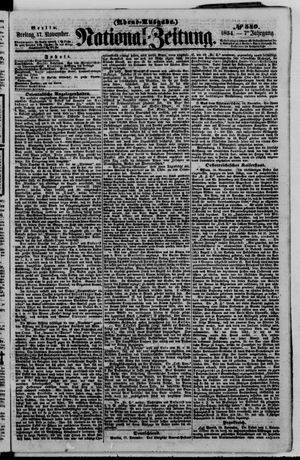 National-Zeitung vom 17.11.1854