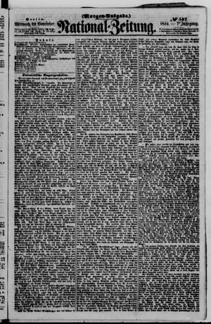 Nationalzeitung vom 22.11.1854