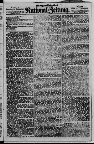 Nationalzeitung vom 26.11.1854