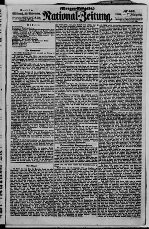 Nationalzeitung vom 29.11.1854