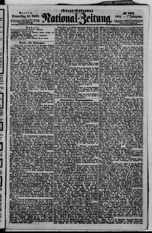 Nationalzeitung vom 30.11.1854