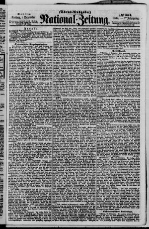 Nationalzeitung vom 01.12.1854