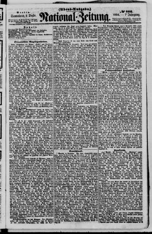 Nationalzeitung vom 02.12.1854