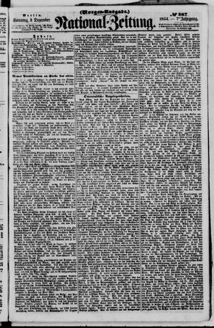 Nationalzeitung vom 03.12.1854
