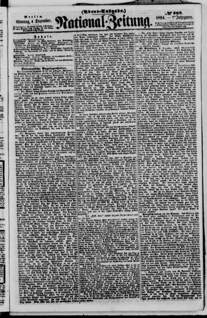 Nationalzeitung vom 04.12.1854