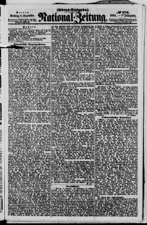Nationalzeitung vom 08.12.1854