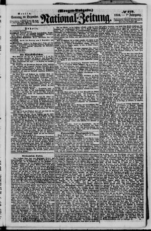Nationalzeitung vom 10.12.1854