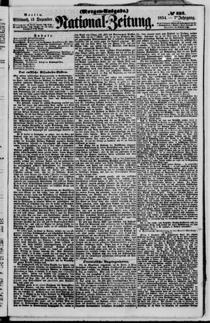 Nationalzeitung vom 13.12.1854