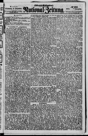 Nationalzeitung vom 13.12.1854