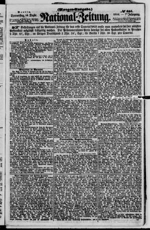 Nationalzeitung vom 14.12.1854