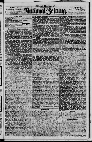Nationalzeitung vom 14.12.1854
