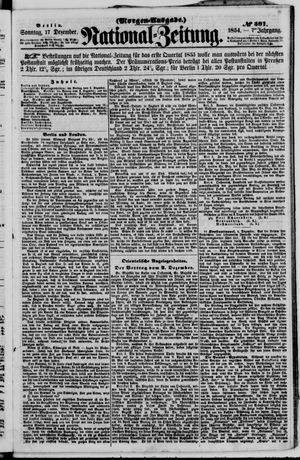 Nationalzeitung vom 17.12.1854
